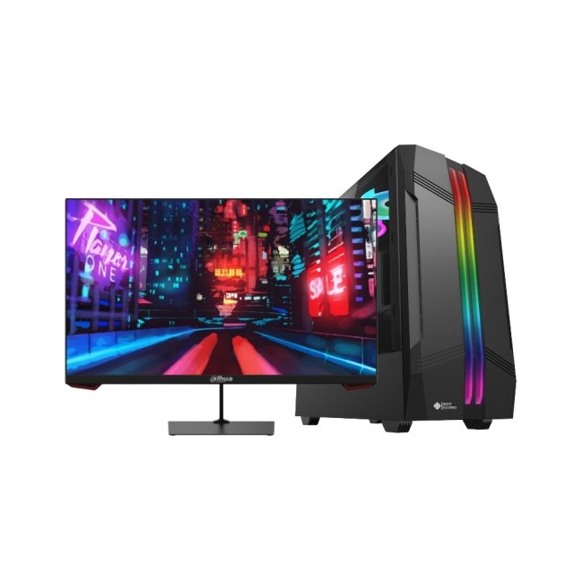 Combo Equipo Gamer Armado + Monitor Gamer Dahua LM24-E230 23.8" AMD Ryzen 3 3200g. 8GB/512SSD. Mother MSI A520M-A Pro. | LED. Full HD. Nuevo.