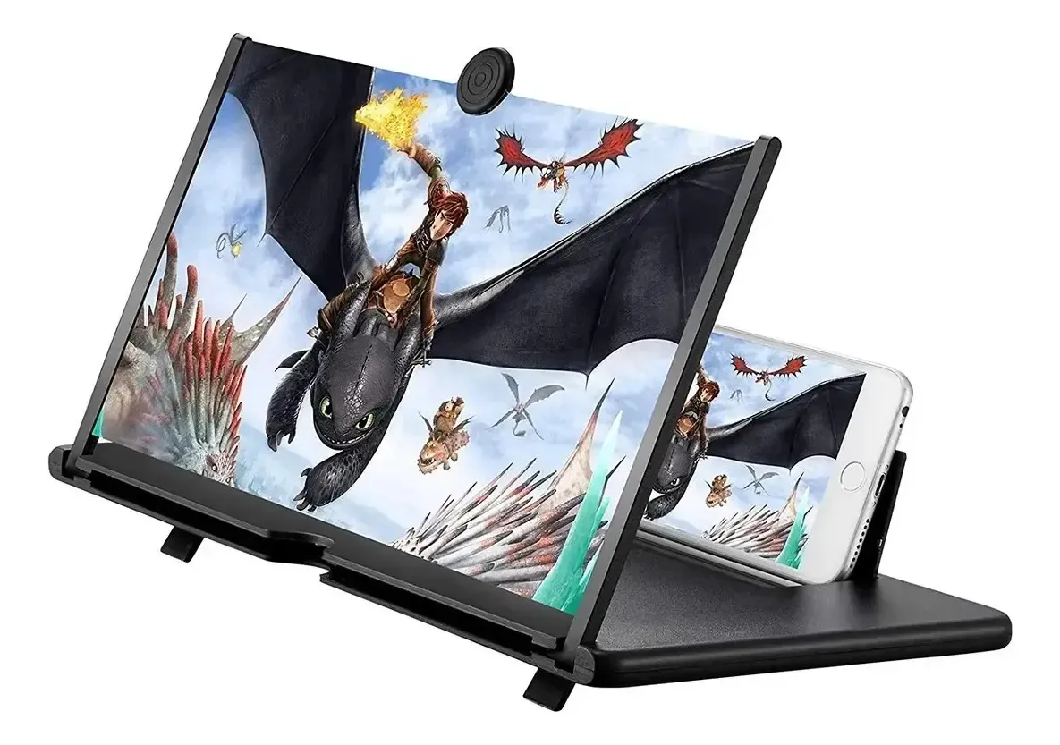 Focus Pro Pantalla Amplificadora 3D Carolinas Home Soporte Celular Plegable 9″ - Imagen 7