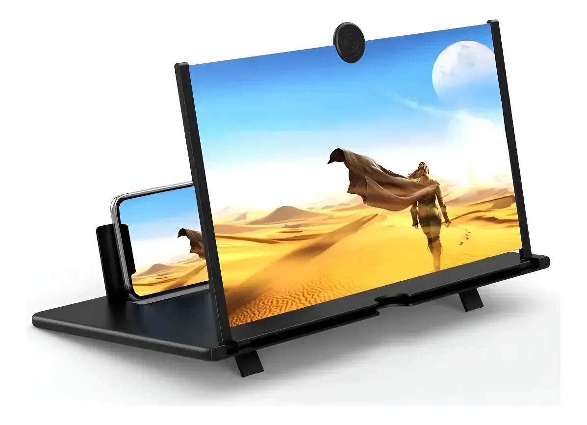 Focus Pro Pantalla Amplificadora 3D Carolinas Home Soporte Celular Plegable 9″ - Imagen 2