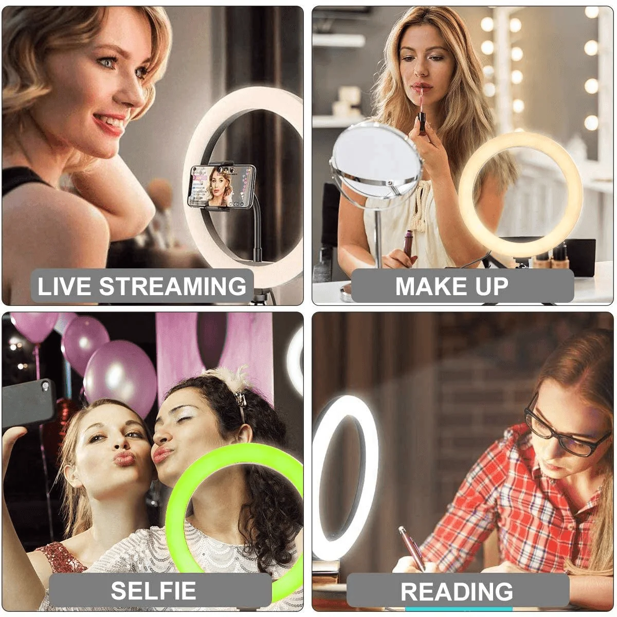 MJ-26 RGB LED Soft Ring Light With Stand-Selfie Light - Imagen 8