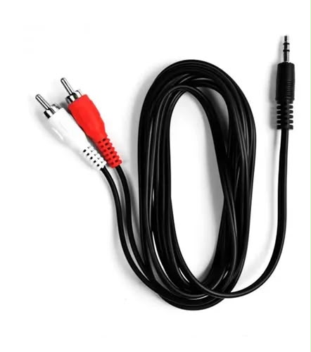 cable de audio jack de 3.5 mm (o tipo «spica») a 2 conectores RCA